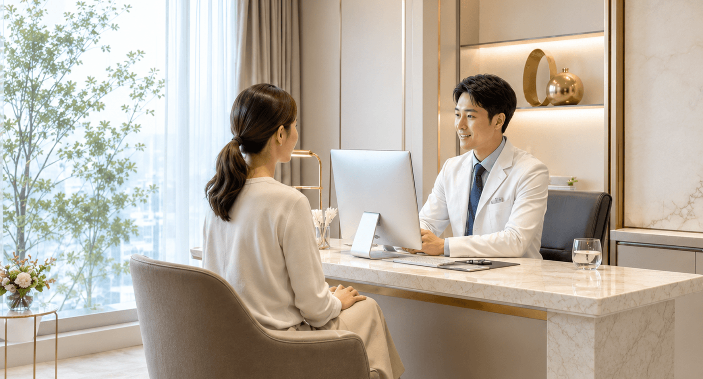 日本医師による初診